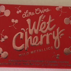 Lime Crime Wet Cherry Wild Metallics with L.A colors Jewel Tone eyelash set of 3